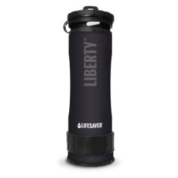 Botella con filtro Lifesaver Liberty negro Black