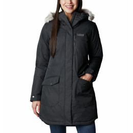 Abrigo de invierno para mujer Columbia Suttle Mountain™ Long Insulated Jacket 2023 negro Black