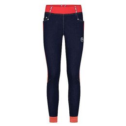 Pantalones de mujer La Sportiva Mescalita Pant W 2021 azul/naranja Jeans/Hibiscus