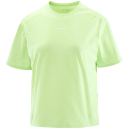 Camiseta de mujer Salomon Trackline SS Tee verde Butterfly