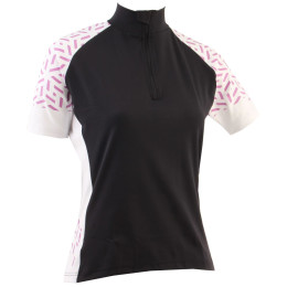 Maillot de ciclismo para mujer Axon Nippon D negro/blanco