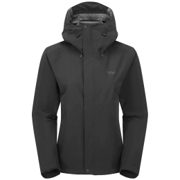 Chaqueta de mujer Rab Downpour Jacket Wmns negro
