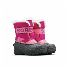 Botas de invierno para niños Sorel Childrens Snow Commander™ Boot rosa/negro Tropic Pink, Deep Blush