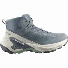 Calzado de mujer Salomon Genesis Mid Gtx W azul Grisaille / Green Milieu / Nine Iron