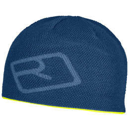 Gorro Ortovox Merino Logo Knit Beanie azul petrol blue
