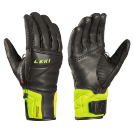 Guantes de esquí Leki Worldcup Race Speed 3D negro/amarillo black-ice lemon