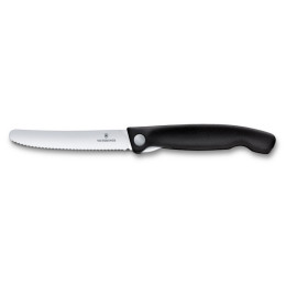 Cuchillo plegable Victorinox Swiss Classic - vlnkové ostří negro Black