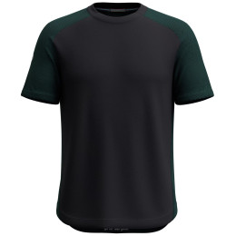 Camiseta de hombre Smartwool M Active Mesh Short Sleeve negro/verde evergreen/black