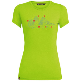 Camiseta de mujer Salewa Graphic Dri-Rel W S/S Tee verde TendershotMelange