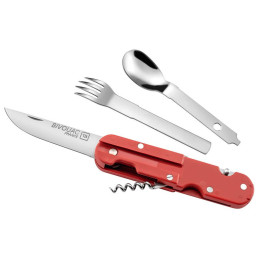 Cuchillo multiuso TB OUTDOOR Bivouac Camp Knife rojo