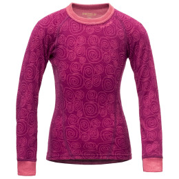 Camiseta funcional para niños Devold Active Kid Shirt rosa plum