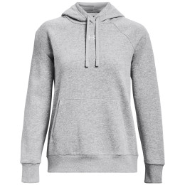 Sudadera de mujer Under Armour Rival Fleece Hoodie gris Mod Gray Light Heather / / White