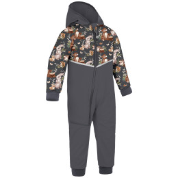 Mono para niños Unuo Batolecí softshellová kombinéza Fleec marrón