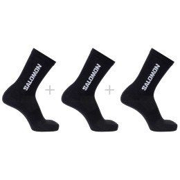 Calcetines Salomon Everyday Lite Crew 3-Pack negro Black
