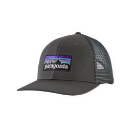 Gorra Patagonia P-6 Logo Trucker Hat gris Forge Grey