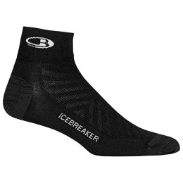 Calcetines de hombre Icebreaker Men Run+_Ultralight Mini negro black/snow