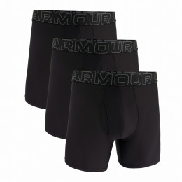 Calzoncillos bóxer para hombre Under Armour UA Performance Tech Mesh - Solid 6in 3PK negro Black