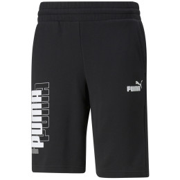 Pantalones cortos de hombre Puma Power Logo Shorts 10"" TR negro black
