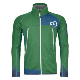 Chaqueta de hombre Ortovox Fleece Plus Jacket verde/azul IrishGreen