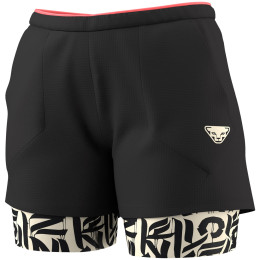 Pantalones cortos de mujer Dynafit Trail 2In1 Short W negro black out OVERCAST/7960