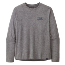 Camiseta de hombre Patagonia M's L/S Cap Cool Daily Graphic Shirt gris '73 Skyline: Feather Grey