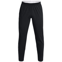 Pantalones de hombre Under Armour STORM Run Pant negro Black / White / Reflective