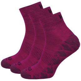Calcetines Warg Endurance Merino Mid 3-pack violeta Fuchsia