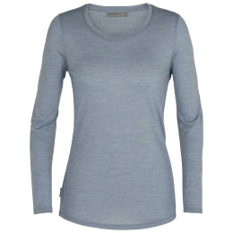 Camiseta de mujer Icebreaker W Sphere LS Low Crewe gris GravelHeather