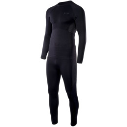 Ropa interior térmica para hombre Hi-Tec Karti set negro Black/DecemberSky