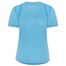 Camiseta funcional de mujer Kari Traa Embla Wool Tee azul claro Ocean