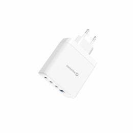 Adaptador Swissten GaN 2X USB-C 100W + 1X USB-C 20W + 1X USB-A 30W