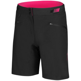 Pantalones cortos de ciclismo para mujer Etape Cat 2.0 negro/rosa