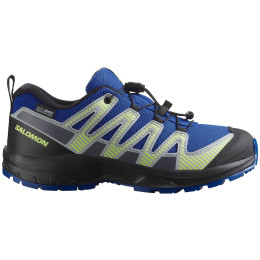 Calzado para niños Salomon Xa Pro V8 Waterproof azul Nautical Blue / Black / Sharp Green