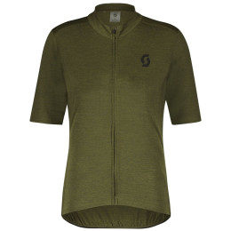 Maillot de ciclismo de hombre Scott Gravel Merino SS verde fir green/black