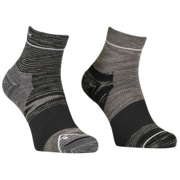 Calcetines de hombre Ortovox Alpine Quarter Socks M negro/gris black raven