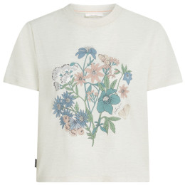 Camiseta de mujer Icebreaker Merino 150 Tech Lite SS Crop Tee NZ Flora