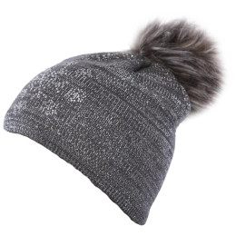 Gorro de mujer Sherpa Suzan gris oscuro MelDarkGray