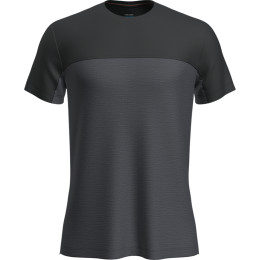 Camiseta funcional de hombre Icebreaker Men Merino 125 Cool-Lite™ Sphere III SS Tee Colour Block gris/negro Graphite Heather/Black/Cb