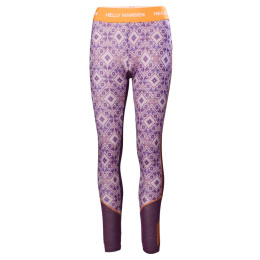 Calzoncillos funcionales de mujer Helly Hansen W Lifa Merino Mwt Graphic Pant violeta Amethyst Star Pixel