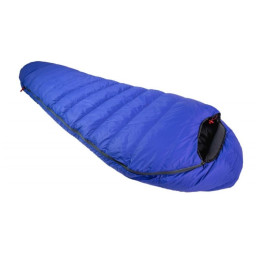 Saco de dormir de plumón Warmpeace Solitaire 500 Extra Feet 195 azul RoyalBlue/Black