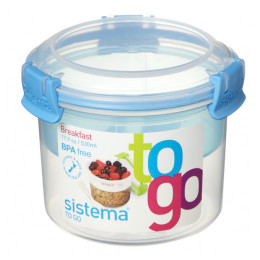 Caja de desayuno Sistema Breakfast To Go 530ml azul