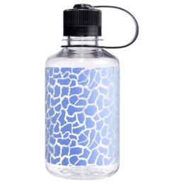 Botella Nalgene Narrow Mouth Animal Print 500 ml azul/blanco Clear Rainbow Giraffe
