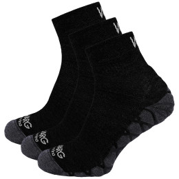 Calcetines Warg Endurance Merino Mid 3-pack negro Black