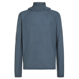 Sudadera de hombre Icebreaker Men Mer 400 RealFleece Grid Pulover Hood azul/gris Abyss