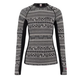 Camiseta funcional de mujer Kari Traa Tale Ls negro BLACK