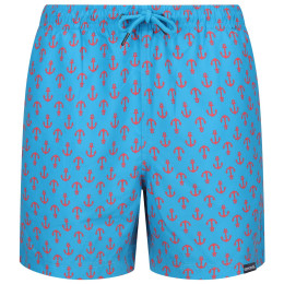 Pantalones cortos de hombre Regatta Loras Swim Short m azul/rojo Fluro Blue Anchor Print