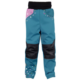 Pantalones softshell para niños WAMU Jednorožci azul