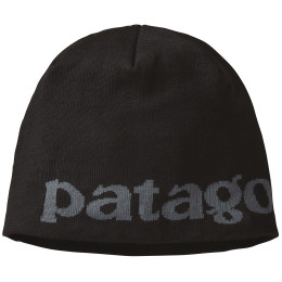 Gorro de invierno Patagonia Beanie Hat negro/gris Logo Belwe: Black