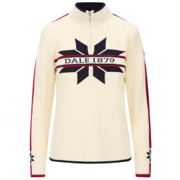 Jersey de mujer Dale of Norway Nåle Fem Sweater blanco/azul Offwhite Navy Red Rose