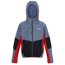 Sudadera para niños Regatta Dissolver VIII gris/rojo CorontBl/Nvy